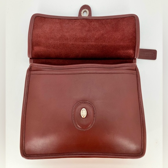 Vintage COACH Burgundy #9927 Willis Leather Bag - Picture 7 of 16